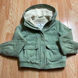 Light green Abercrombie & Fitch little girls jacket. Lightweight, but warm.